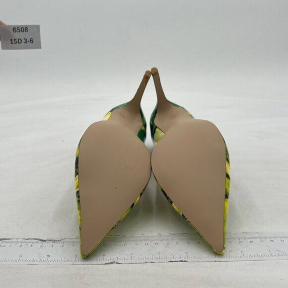 YDN Women's Chic Pointed Closed Toe Mid Heel Pumps Slip on Stilettos Slide Dress - Picture 6 of 7